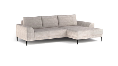 CARINOL - L-Shape Corner Sofa Bed With Sleeping Function Velvet width 276 cm