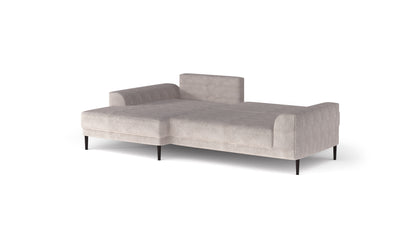 CARINOL - L-Shape Corner Sofa Bed With Sleeping Function Velvet width 276 cm