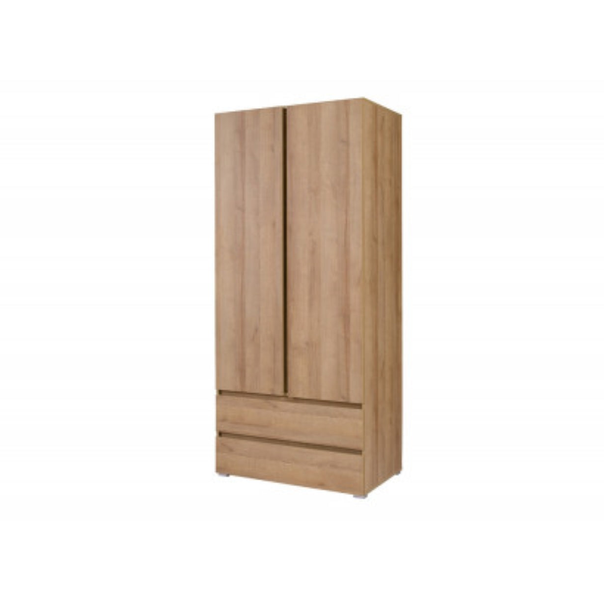 COSIO - 2 Doors Wardrobe With Shelves Drawers width 92 cm