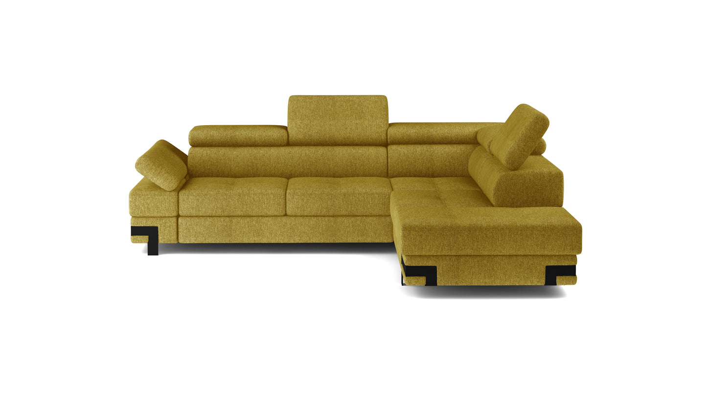 Empario - L-Shape Corner Sofa With Sleeping Function Various Colour width 262 cm