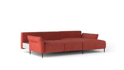 Louise Monolith - L-Shape Corner Sofa Bed With Sleeping Function width 255 cm