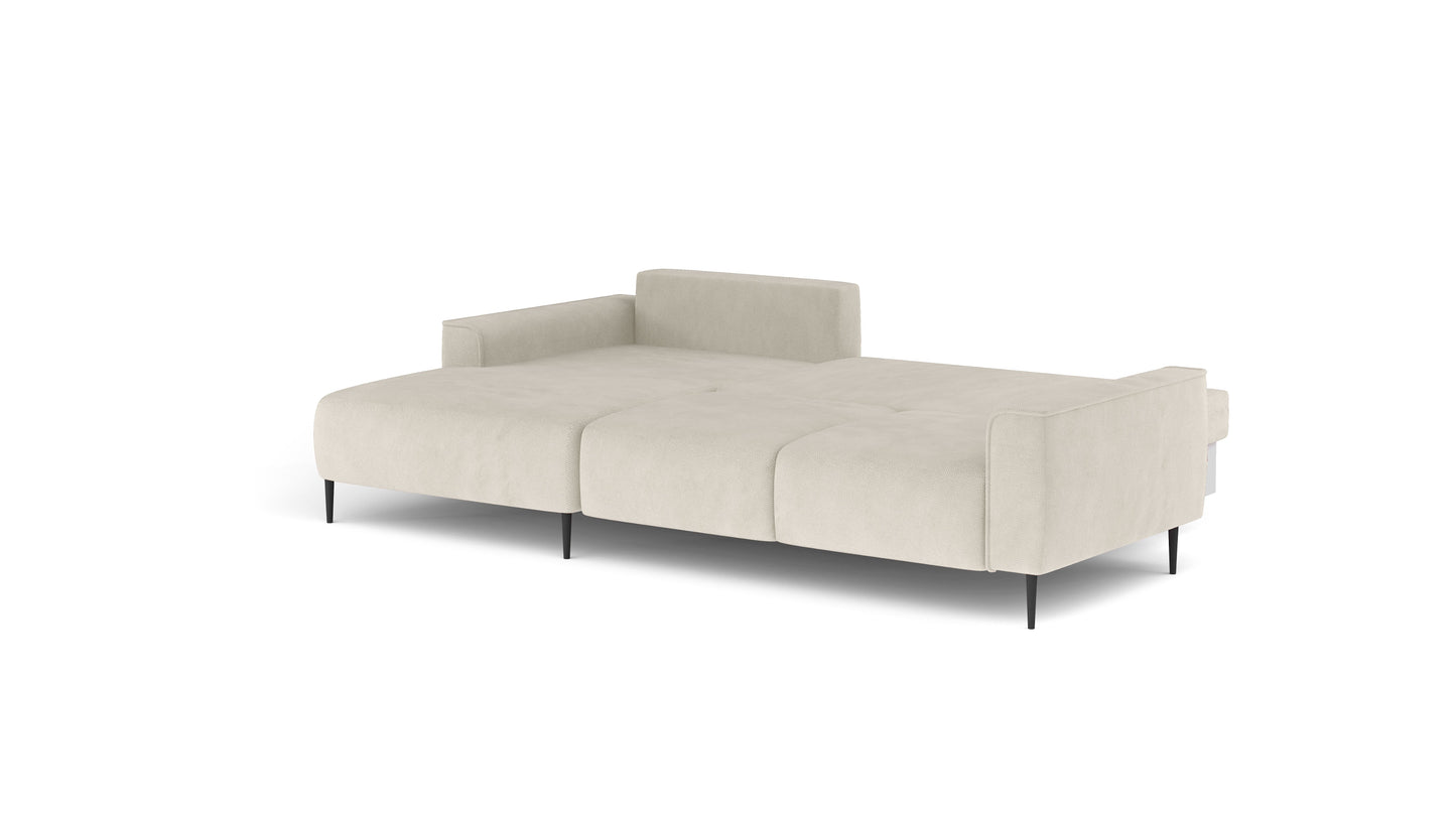 Lucio - Luxury L-Shape Corner Sofa Bed With Sleeping Function width 245 cm