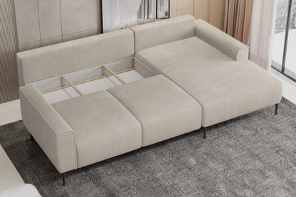 Lucio - Luxury L-Shape Corner Sofa Bed With Sleeping Function width 245 cm