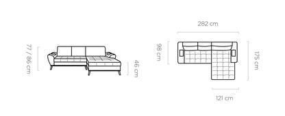 NUB - Corner Sofa with Sleeping Function Storage