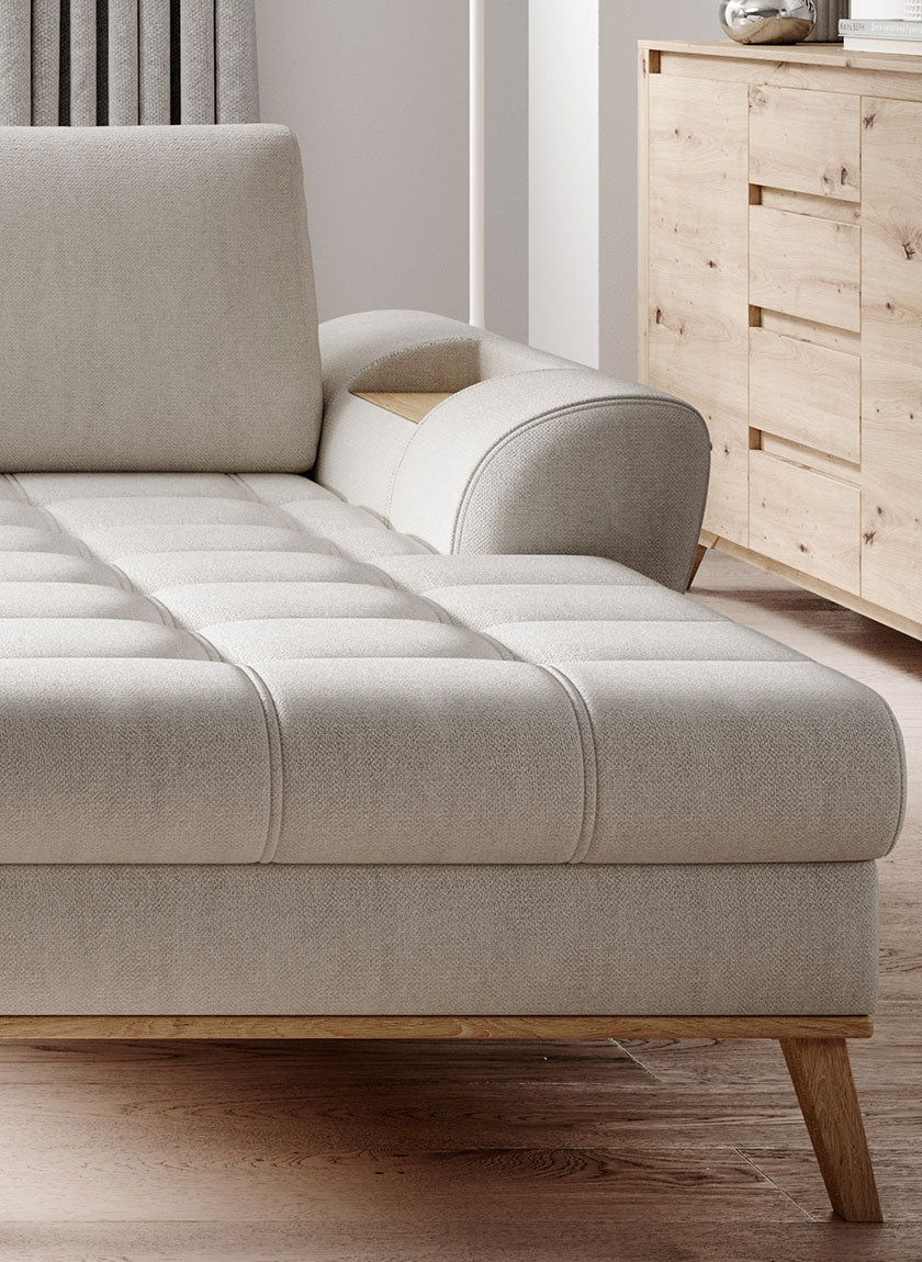 NUB - Corner Sofa with Sleeping Function Storage