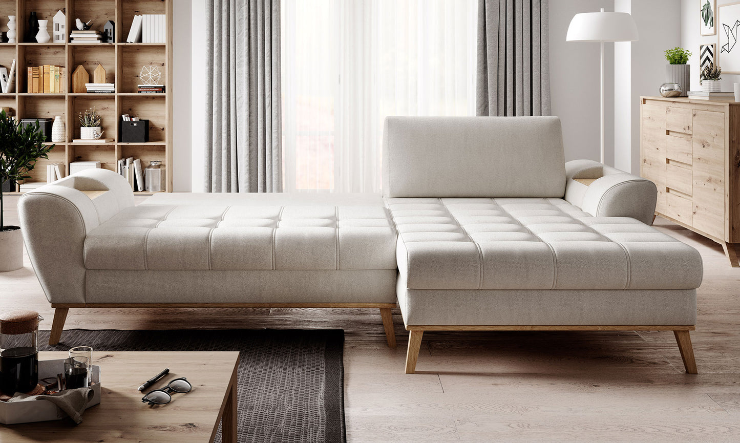 NUB - Corner Sofa with Sleeping Function Storage