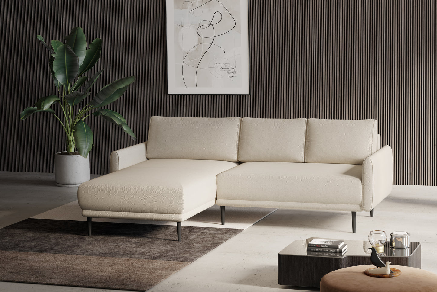 SOHO - Corner Sofa Small Elegant Simple Sofa with Sleeping Function