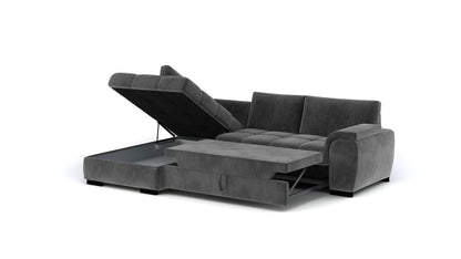 Toricios - L-Shape Corner Sofa Bed With Sleeping Function width >245 cm<