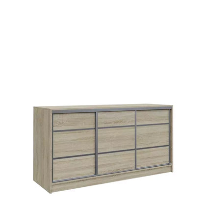 TOPPY Chest Of Drawers with Shelves 3 Colours 180 cm